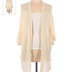 Sun and Shadow Ivory Gauzy Cardigan